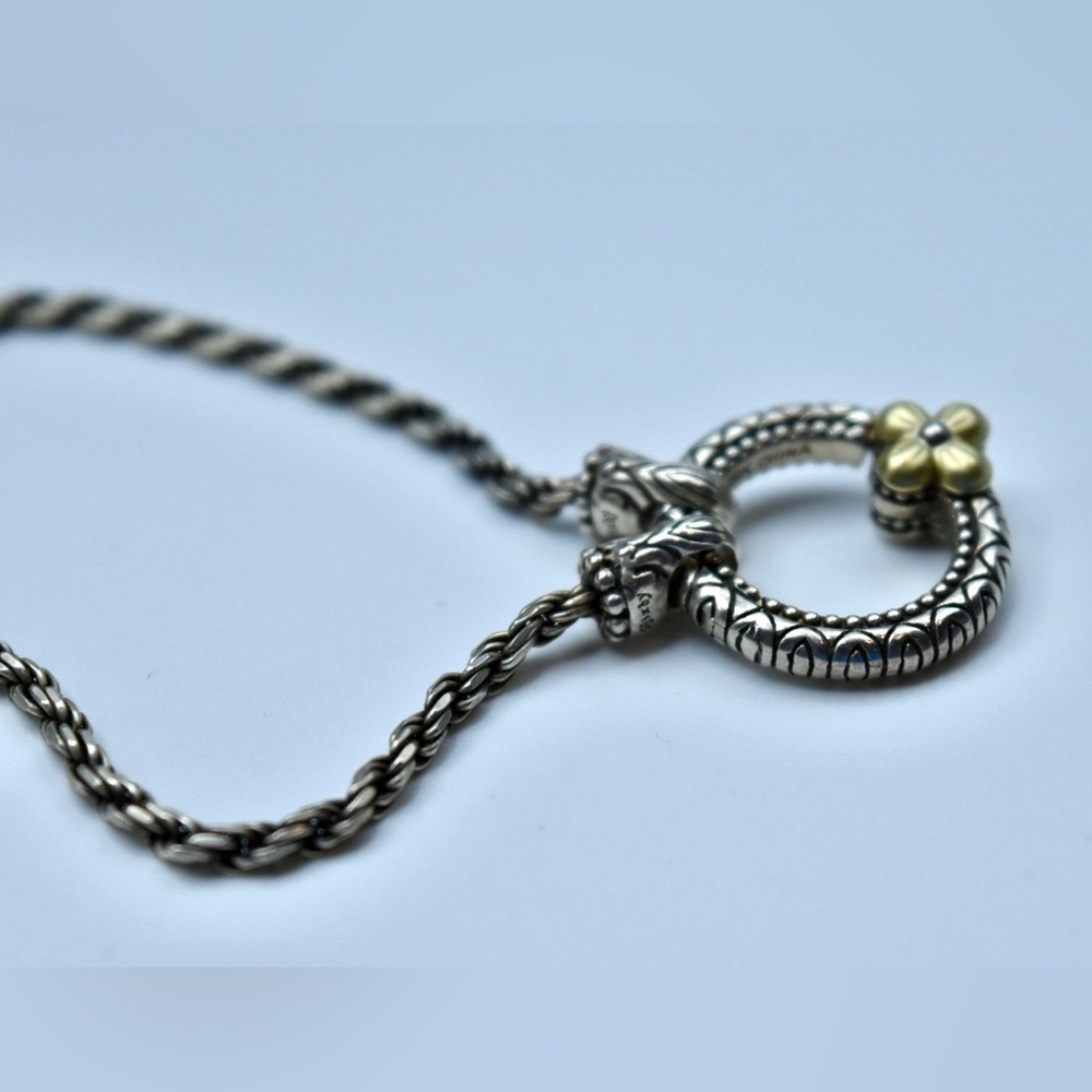 Barbara Bixby Adjustable Necklace - 925 Silver/ 18k